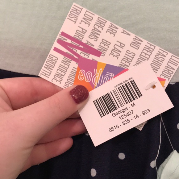 Georgia Dress, M, mint and navy, BNWT - Picture 3 of 4